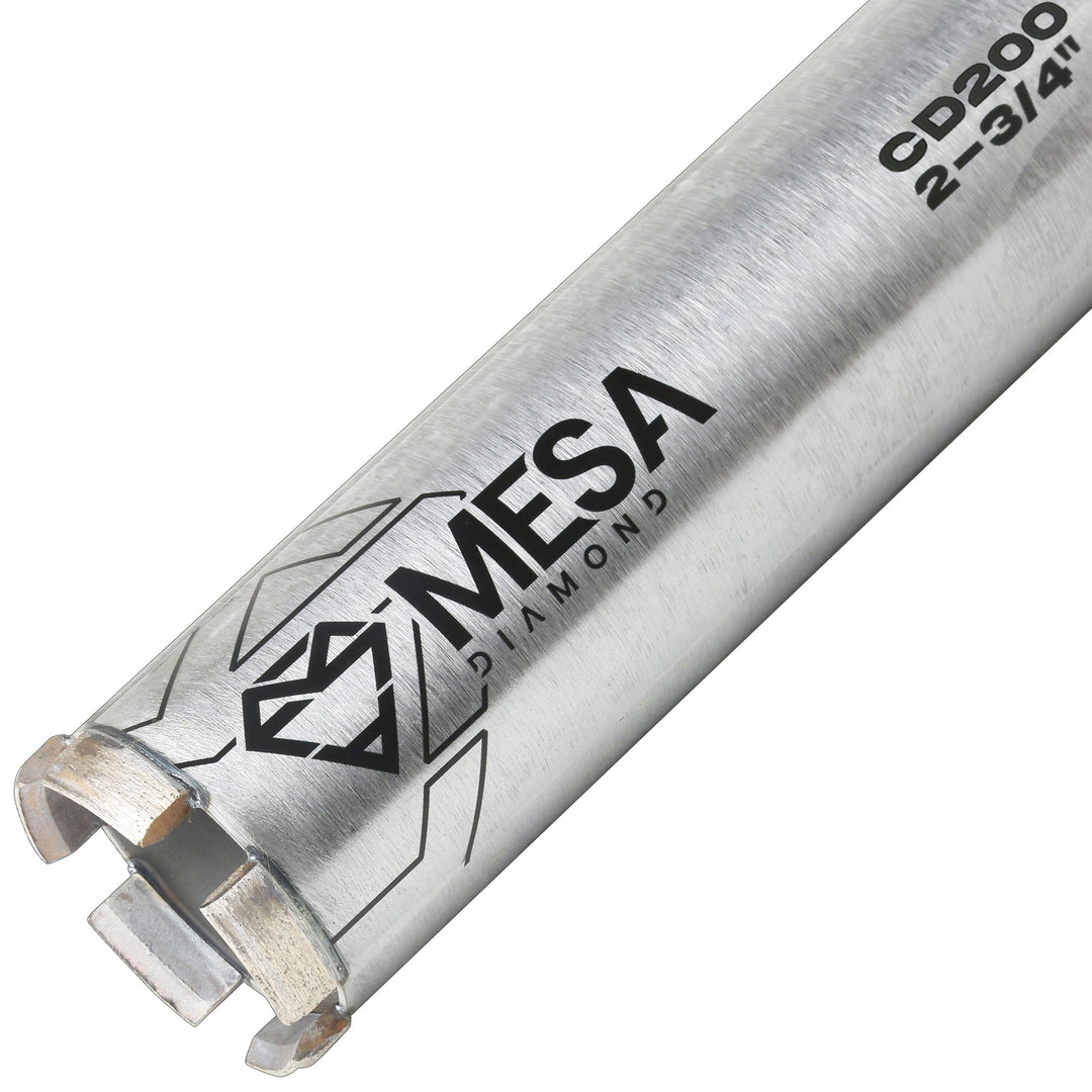 Mesa Diamond Core Drill Bit PRO CD200 diamond core drill bit 2-3/4" x 13" for concrete core drilling
