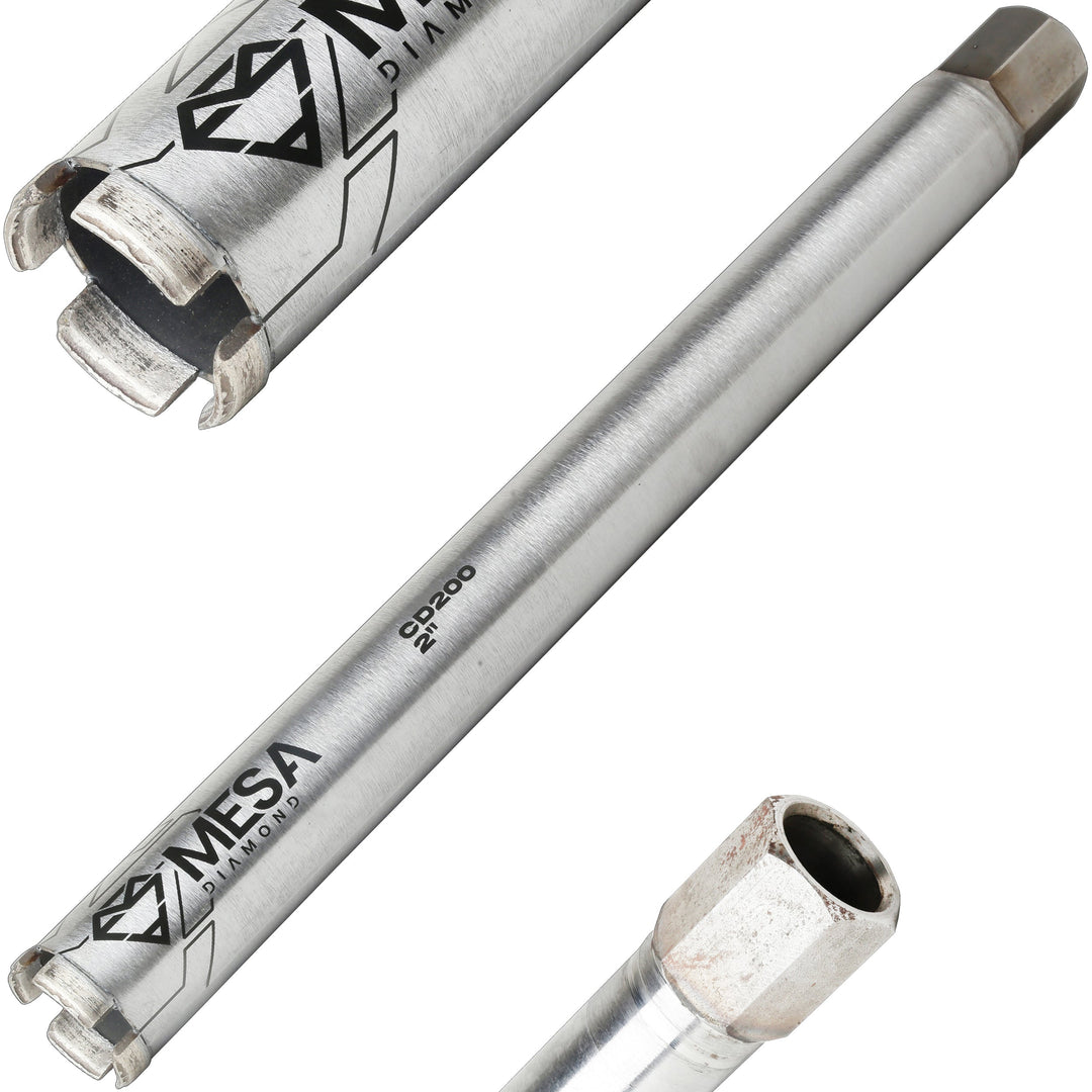 Mesa Diamond Core Drill Bit PRO CD200 diamond core drill bit 2" x 18" for concrete core drilling