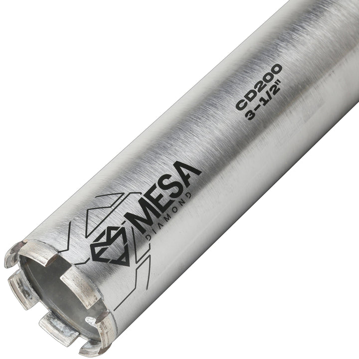 Mesa Diamond Core Drill Bit PRO CD200 diamond core drill bit 3-1/2" x 13" for concrete core drilling