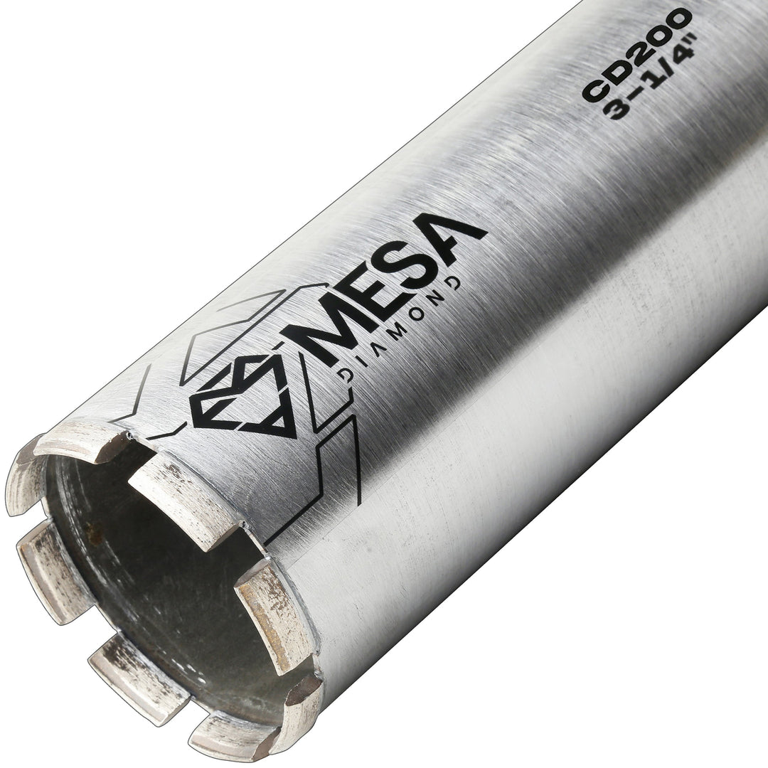 Mesa Diamond Core Drill Bit PRO CD200 diamond core drill bit 3-1/4" x 13" for concrete core drilling