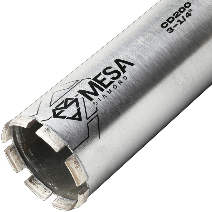 Mesa Diamond Core Drill Bit PRO CD200 diamond core drill bit 3-1/4" x 13" for concrete core drilling