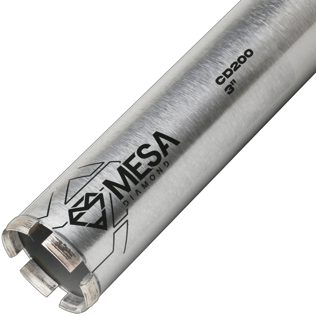Mesa Diamond Core Drill Bit PRO CD200 diamond core drill bit 3" x 13" for concrete core drilling
