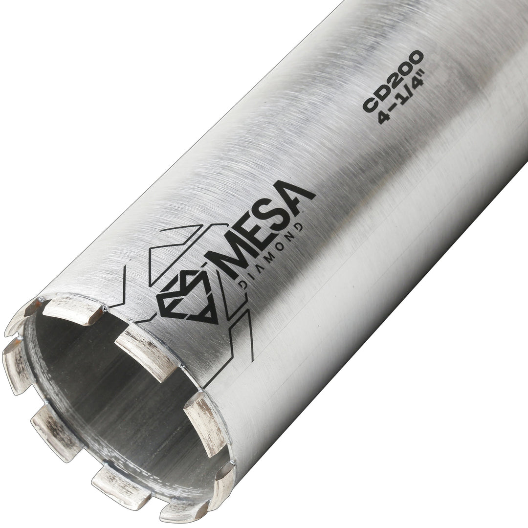 Mesa Diamond Core Drill Bit PRO CD200 diamond core drill bit 4-1/4" x 18" for concrete core drilling
