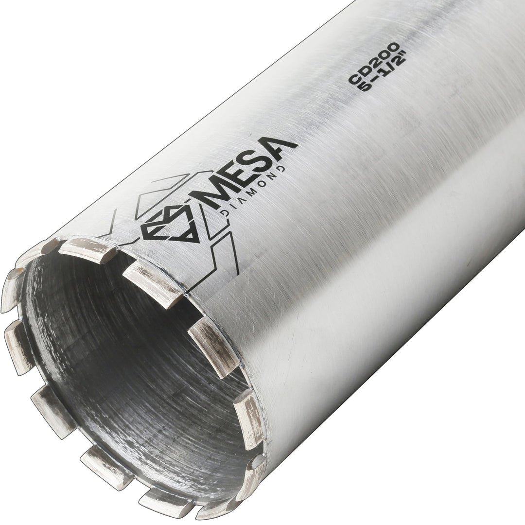 Mesa Diamond Core Drill Bit PRO CD200 diamond core drill bit 5-1/2" x 13" for concrete core drilling