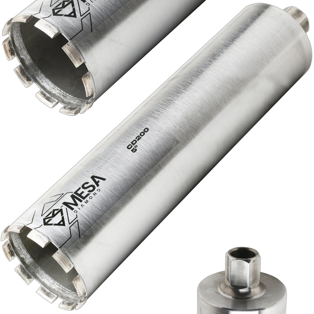 Mesa Diamond Core Drill Bit PRO CD200 diamond core drill bit 5" x 18" for concrete core drilling