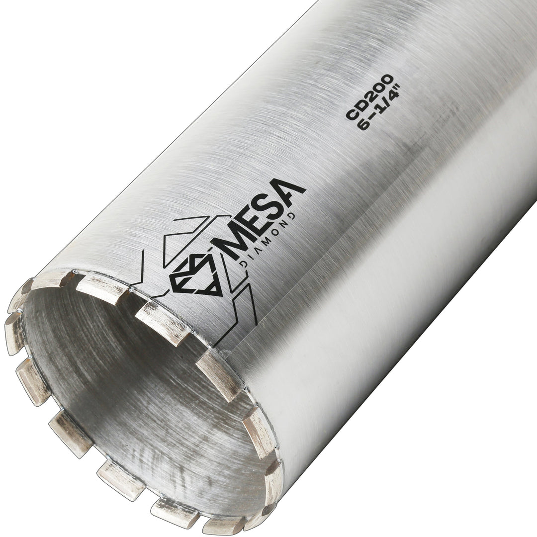 Mesa Diamond Core Drill Bit PRO CD200 diamond core drill bit 6-1/4" x 13" for concrete core drilling