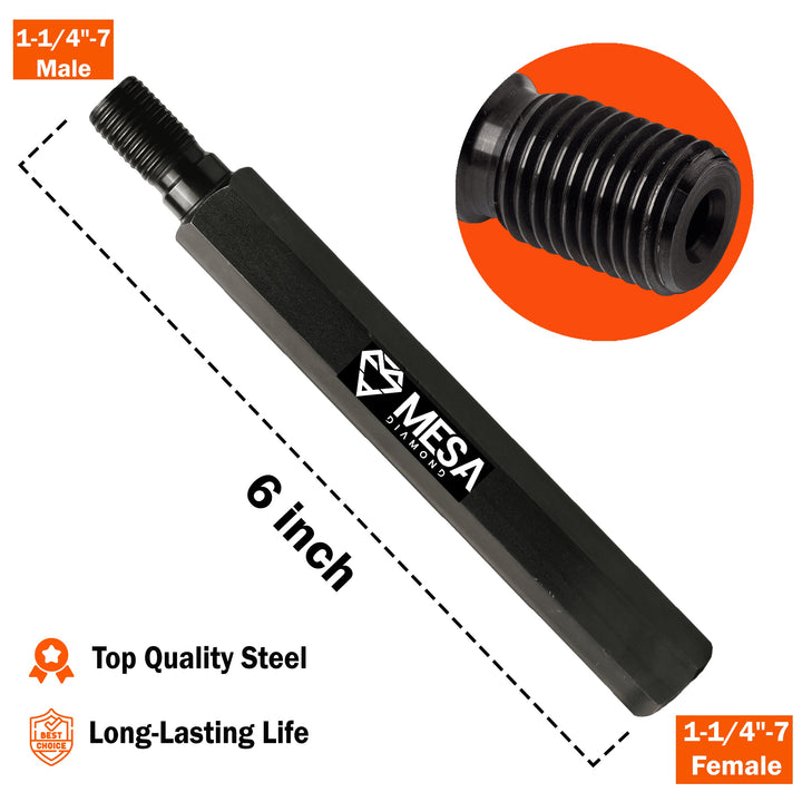 Mesa Diamond Extensions for Core Drill Bits – core drill extension 6 inch for extending core drill bit reach