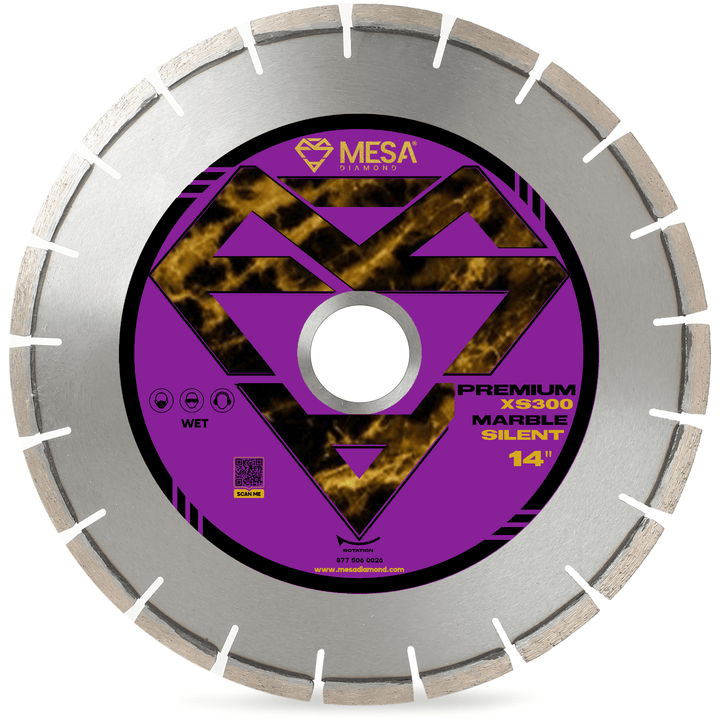 Mesa Diamond Silent Core Marble Bridge Saw Blade XS300 marble diamond blade 350mm x 14 in for marble cutting