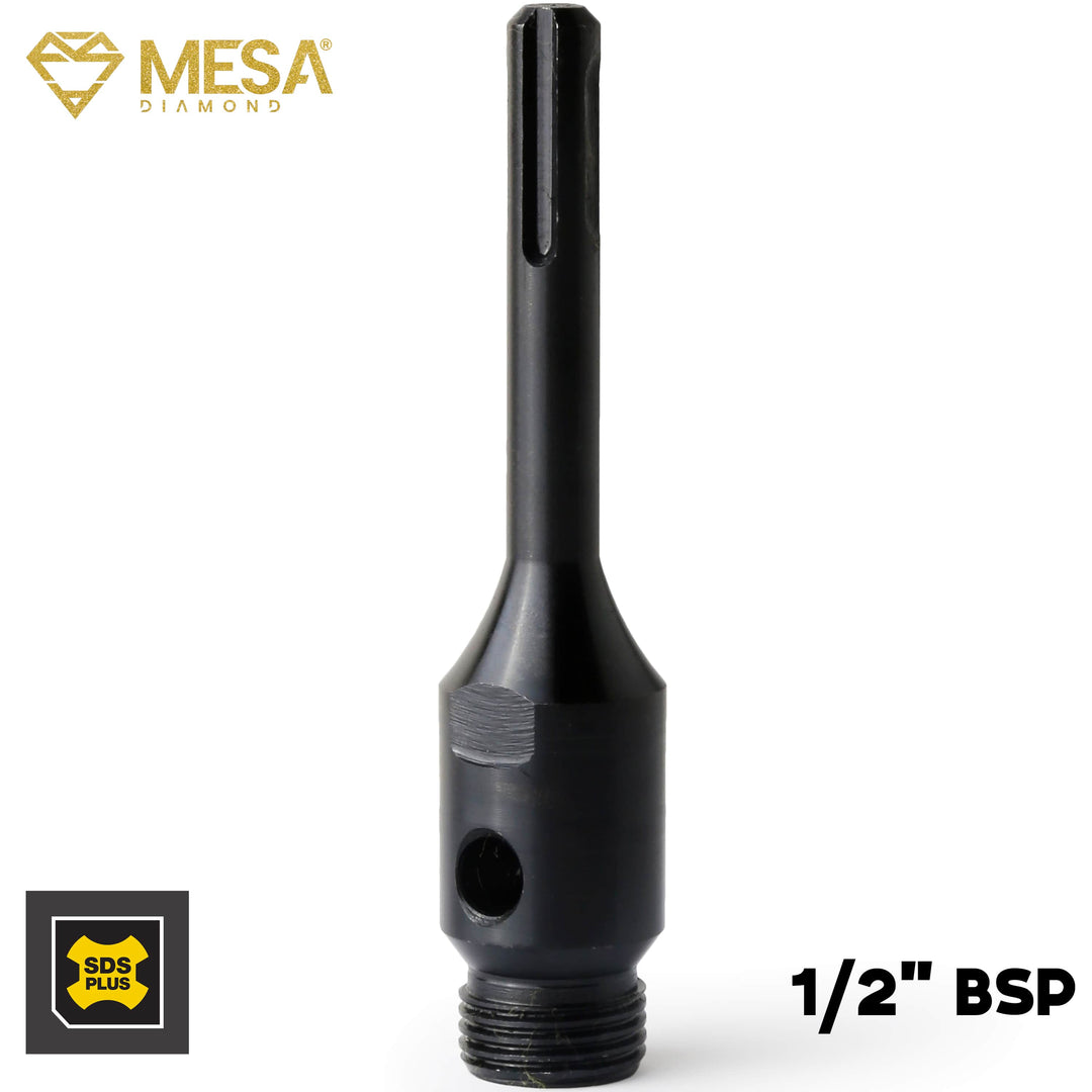 SDS MAX or SDS PLUS to 1/2" BSP ADAPTERAdaptersMESA DIAMOND®MS12BSP412PLUSSDS PLUSSDS PLUS4 1/2 in