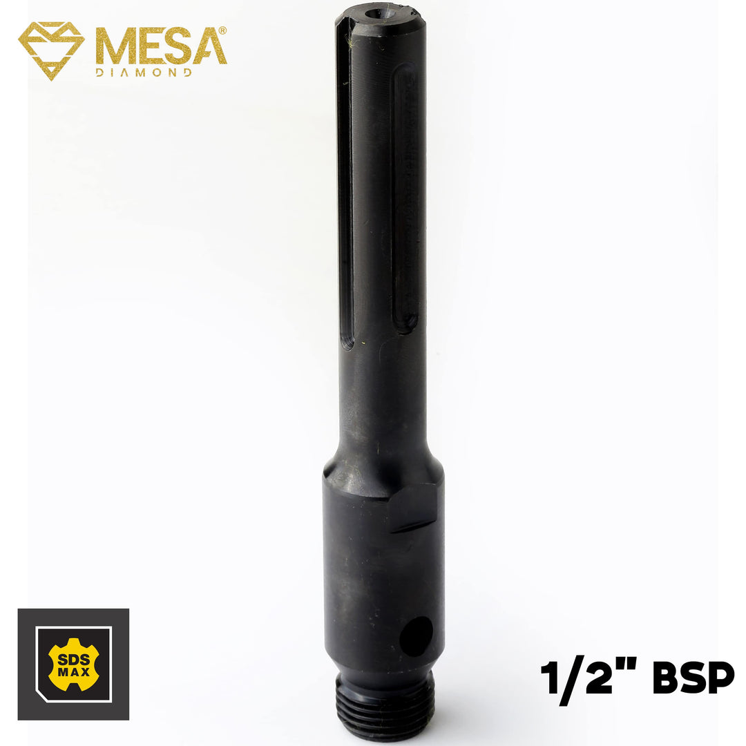 SDS MAX or SDS PLUS to 1/2" BSP ADAPTERAdaptersMESA DIAMOND®MS12BSP6MAXSDS MAXSDS MAX6 in